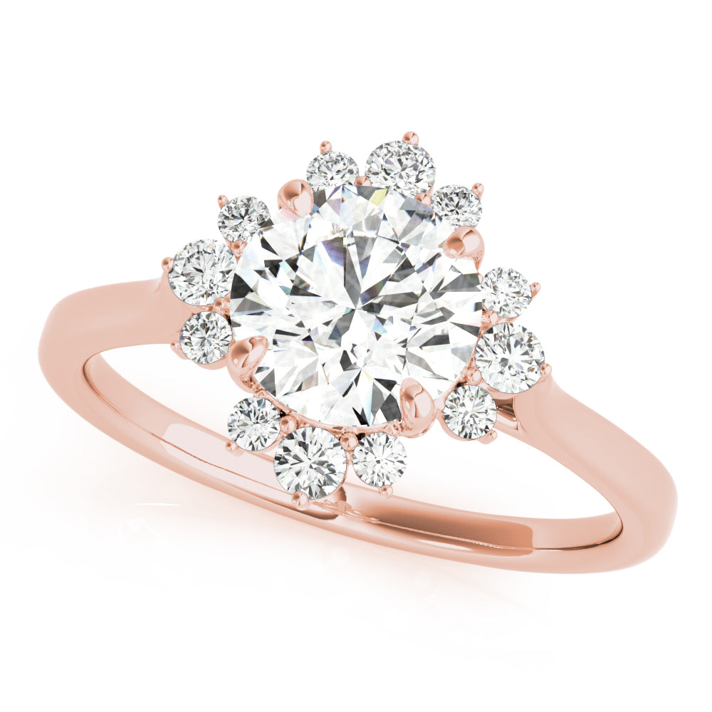 Cluster Halo Diamond Engagement Ring (1/4 ct. tw.)