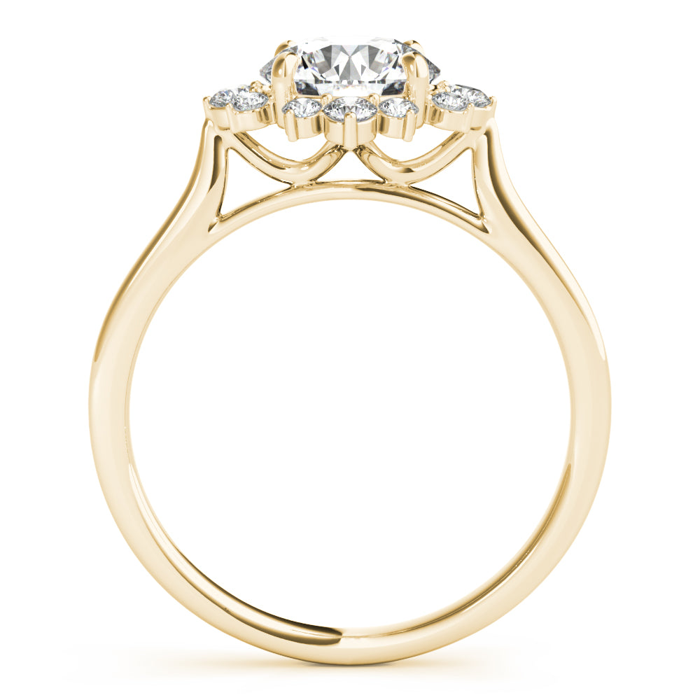 Cluster Halo Diamond Engagement Ring (1/8 ct. tw.)