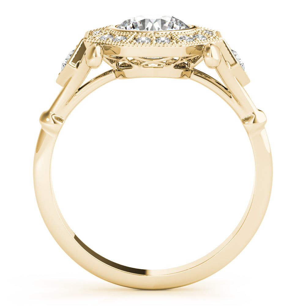Vintage Halo Diamond Engagement Ring (1/4 ct. tw.)