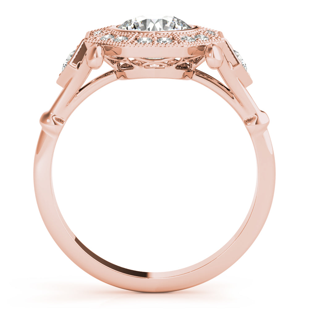 Vintage Halo Diamond Engagement Ring (1/4 ct. tw.)