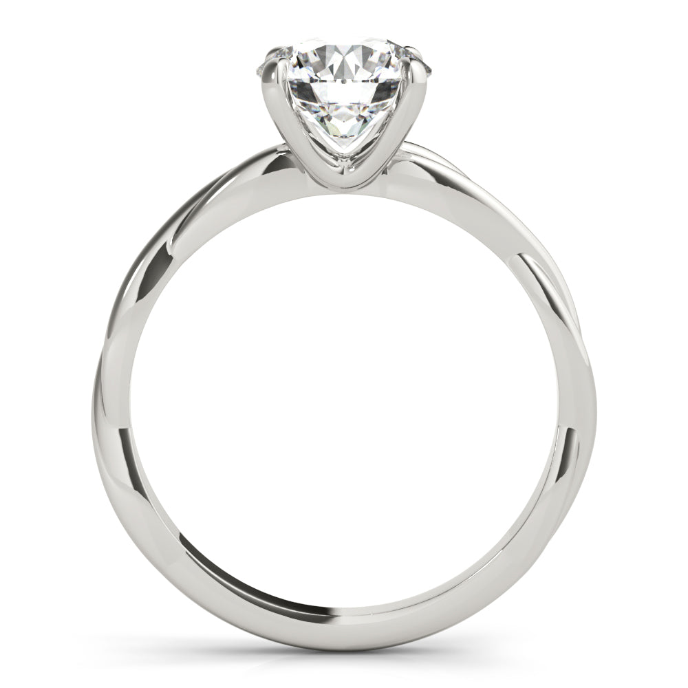 Twist Diamond Engagement Ring