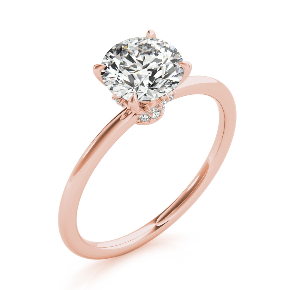 Hidden Halo Solitaire Diamond Engagement Ring (1/15 ct. tw.)