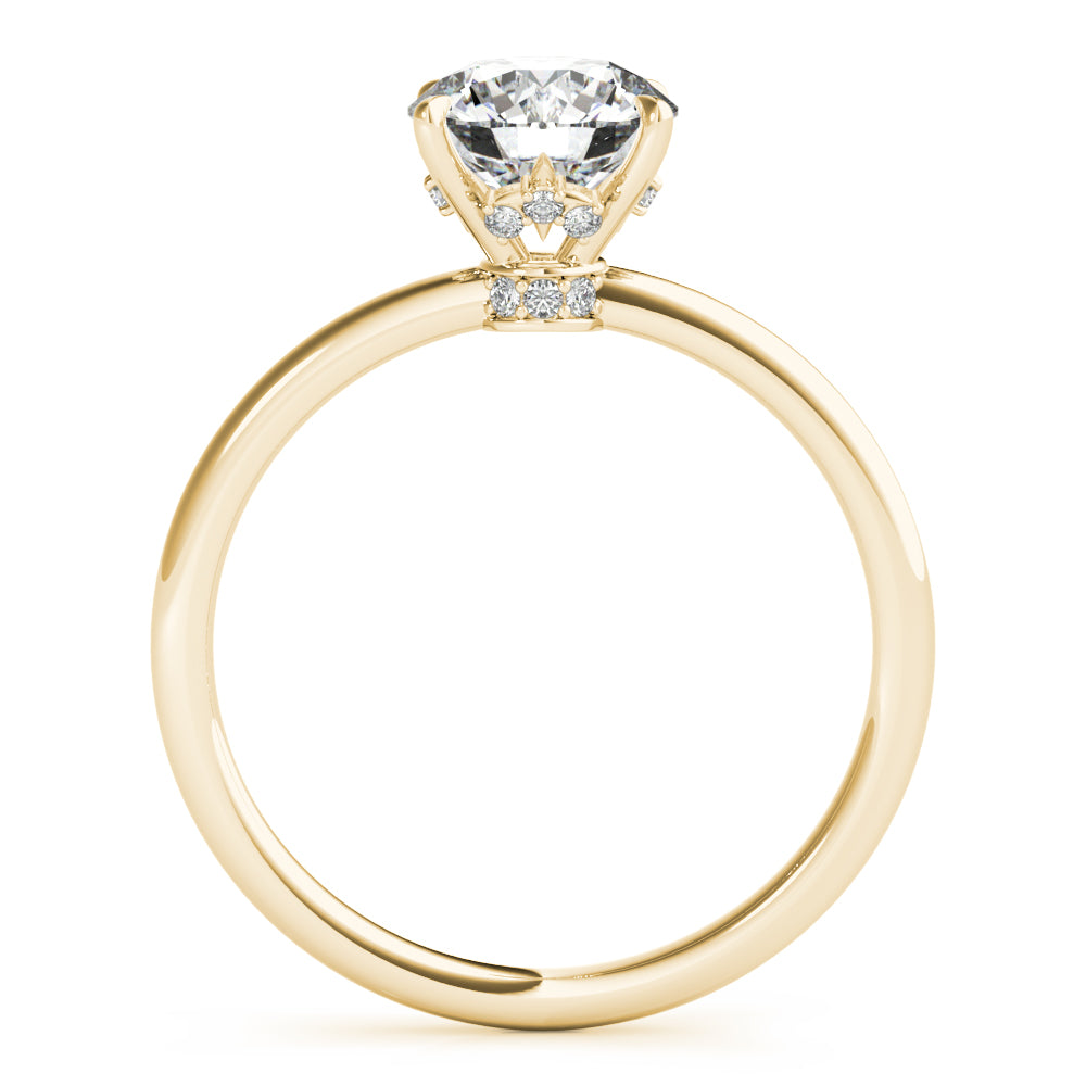 Hidden Halo Solitaire Diamond Engagement Ring (1/2 ct. tw.)