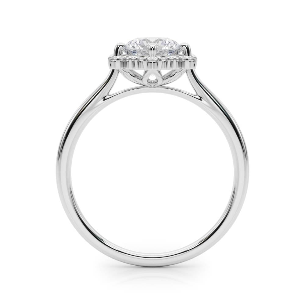 Cluster Halo Diamond Engagement Ring (1/10 ct. tw.)