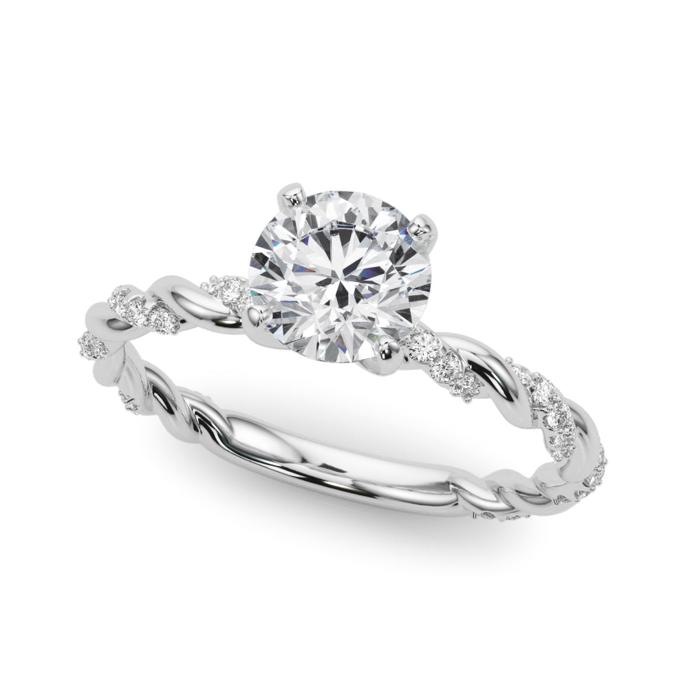 Petite Twist Diamond Engagement Ring (1/5 ct. tw.)