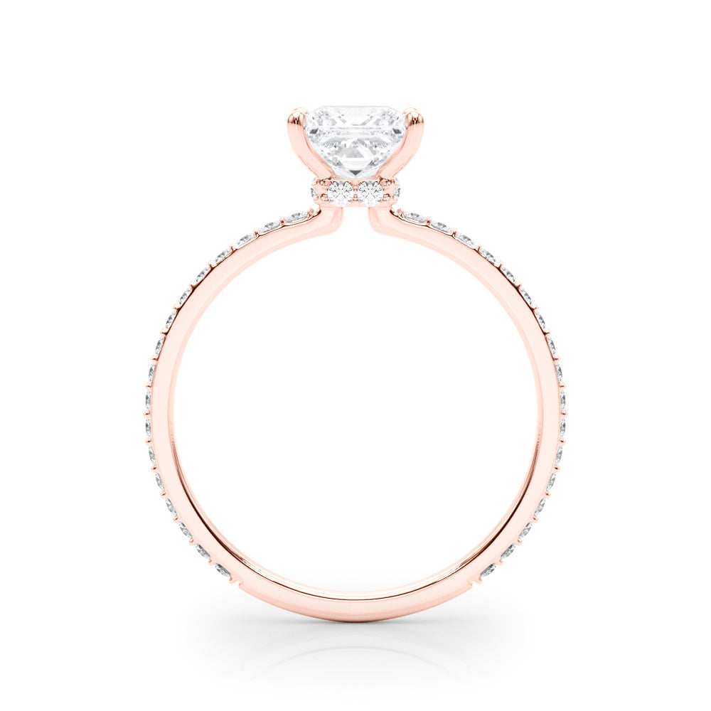 Petite Pavé Diamond Engagement Ring (1/3 ct. tw.)