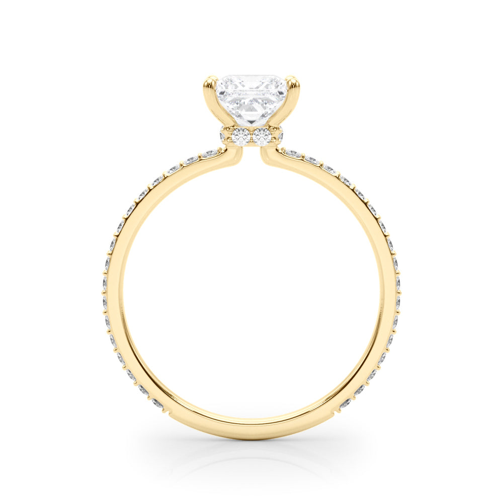 Petite Pavé Diamond Engagement Ring (1/3 ct. tw.)
