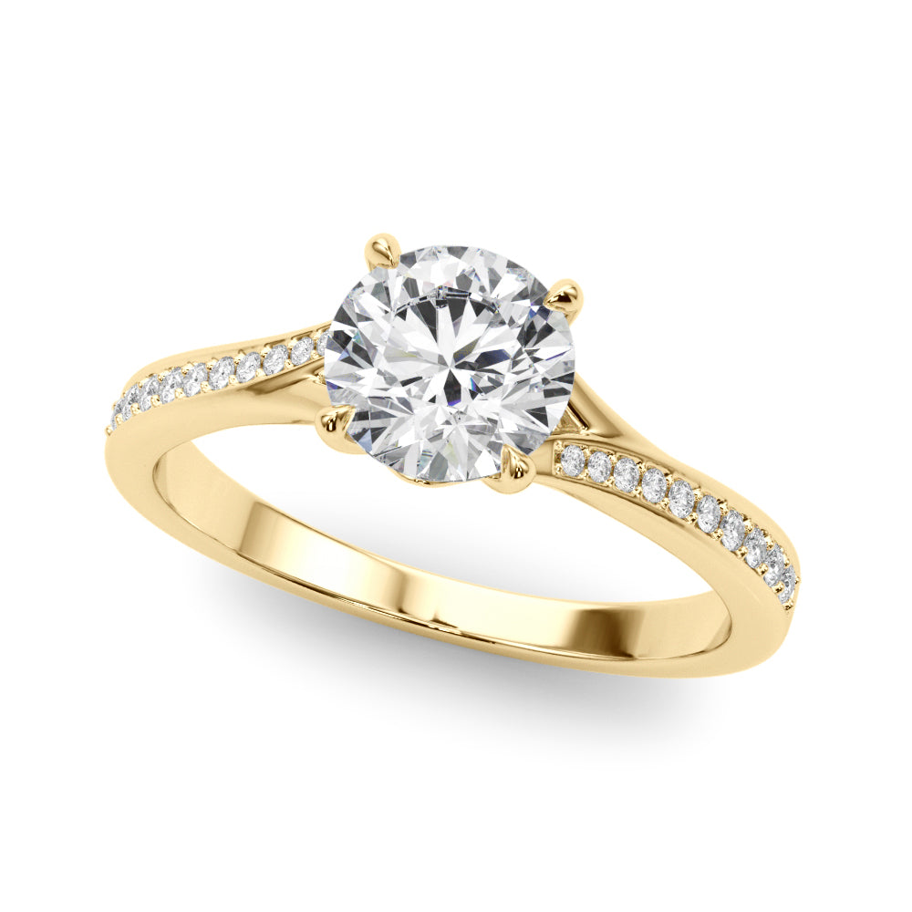Channel-Set Diamond Engagement Ring (3 ct. tw.)