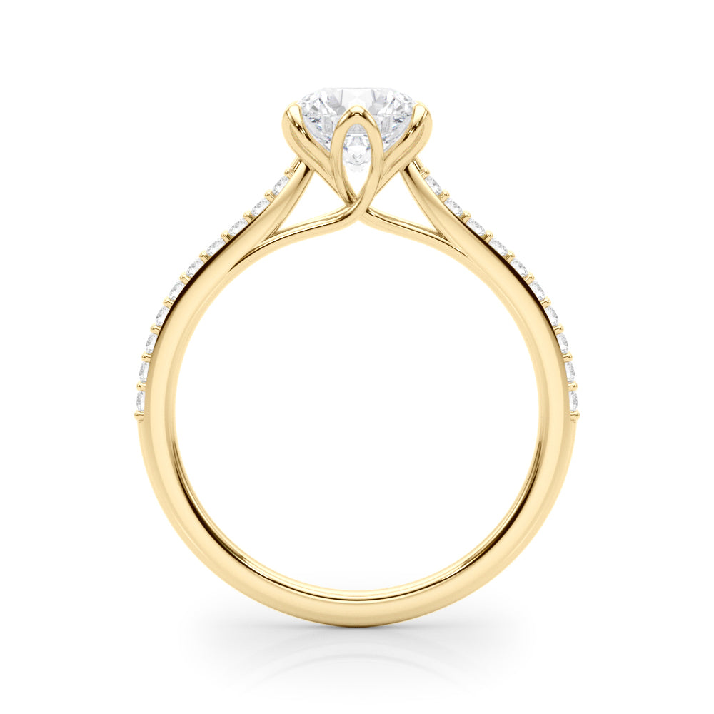 Petite Pavé Diamond Engagement Ring (1/2 ct. tw.)