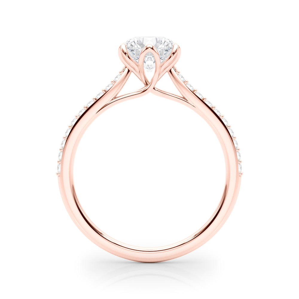 Petite Pavé Diamond Engagement Ring (1/2 ct. tw.)