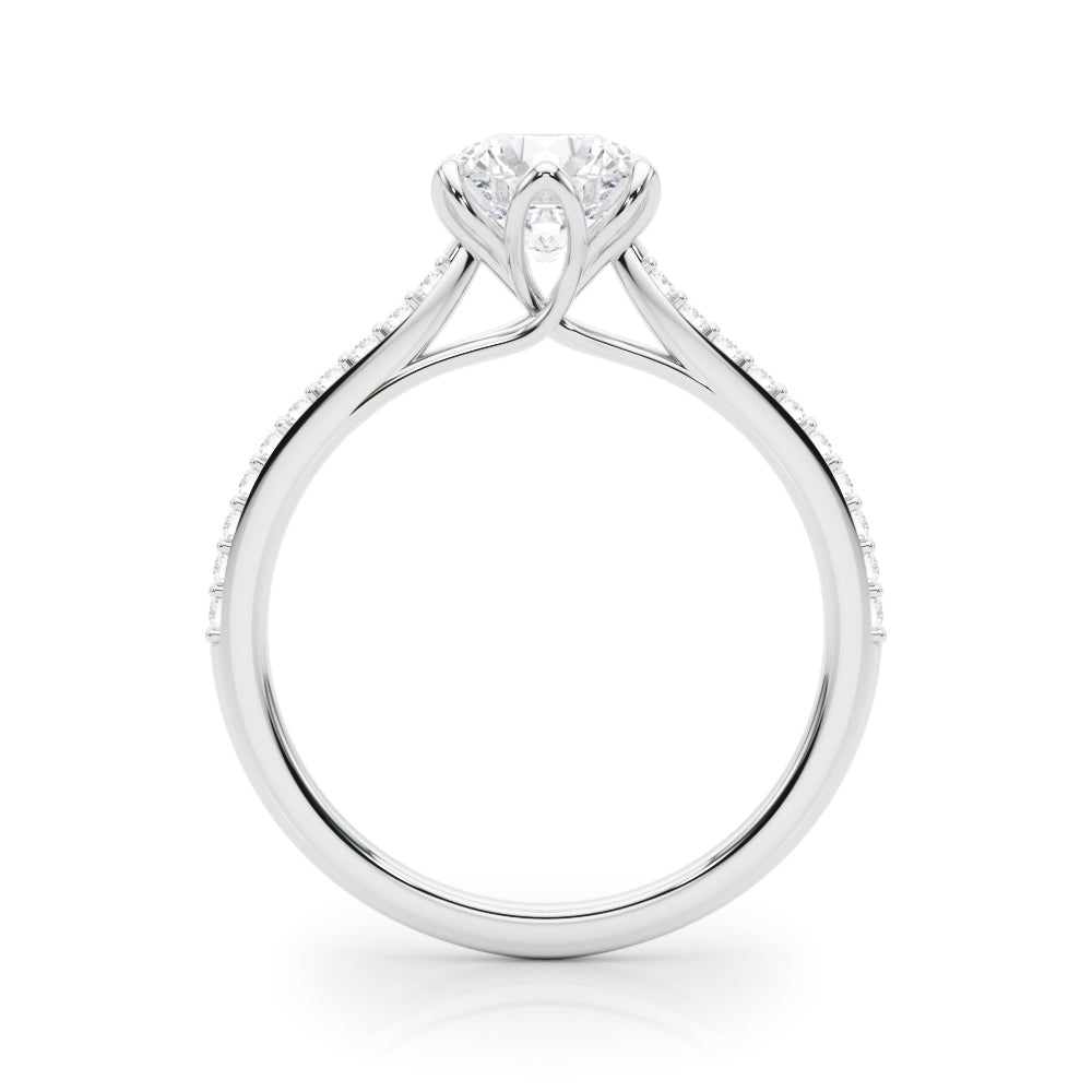 Petite Pavé Diamond Engagement Ring (1/2 ct. tw.)