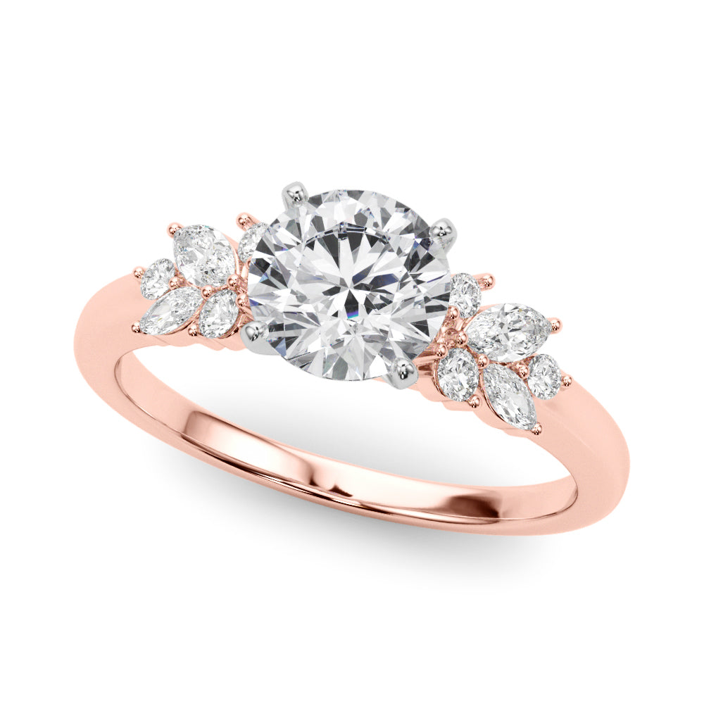 Romantic Cluster Diamond Engagement Ring (1/3 ct. tw.)