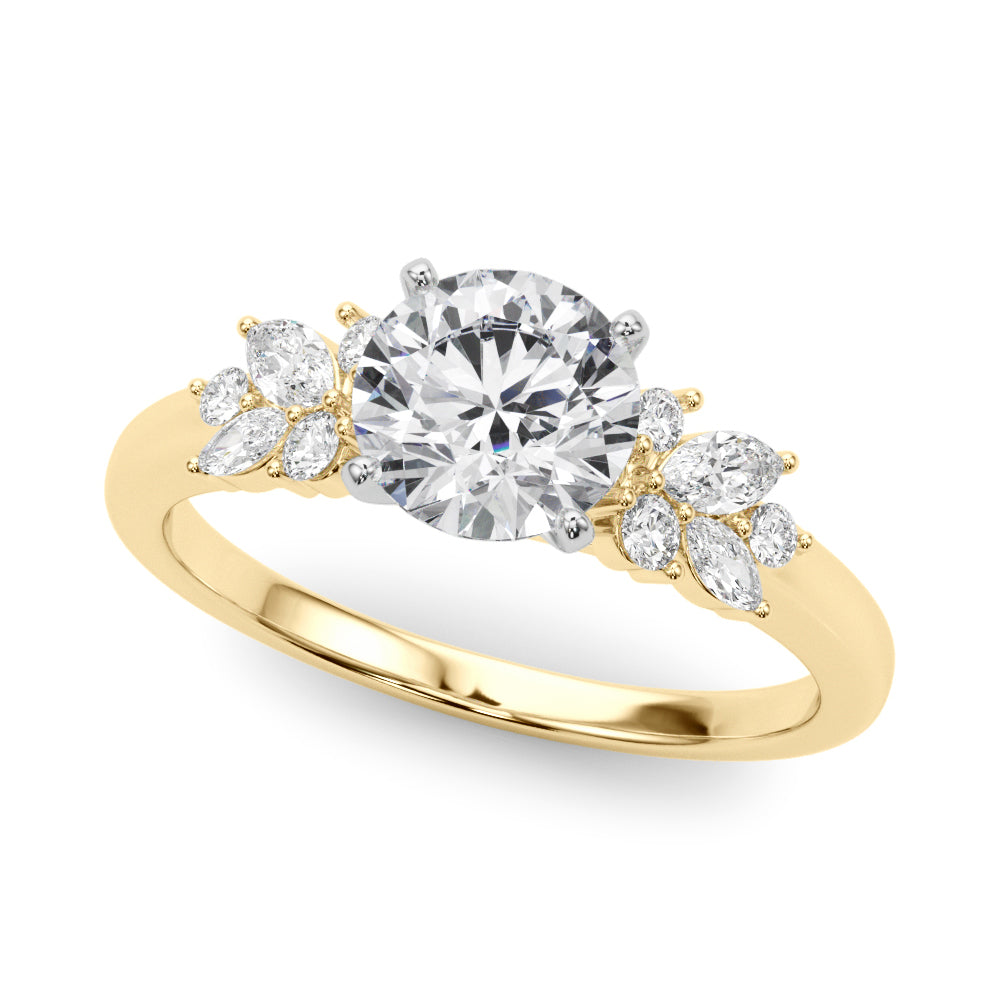 Romantic Cluster Diamond Engagement Ring (1/3 ct. tw.)