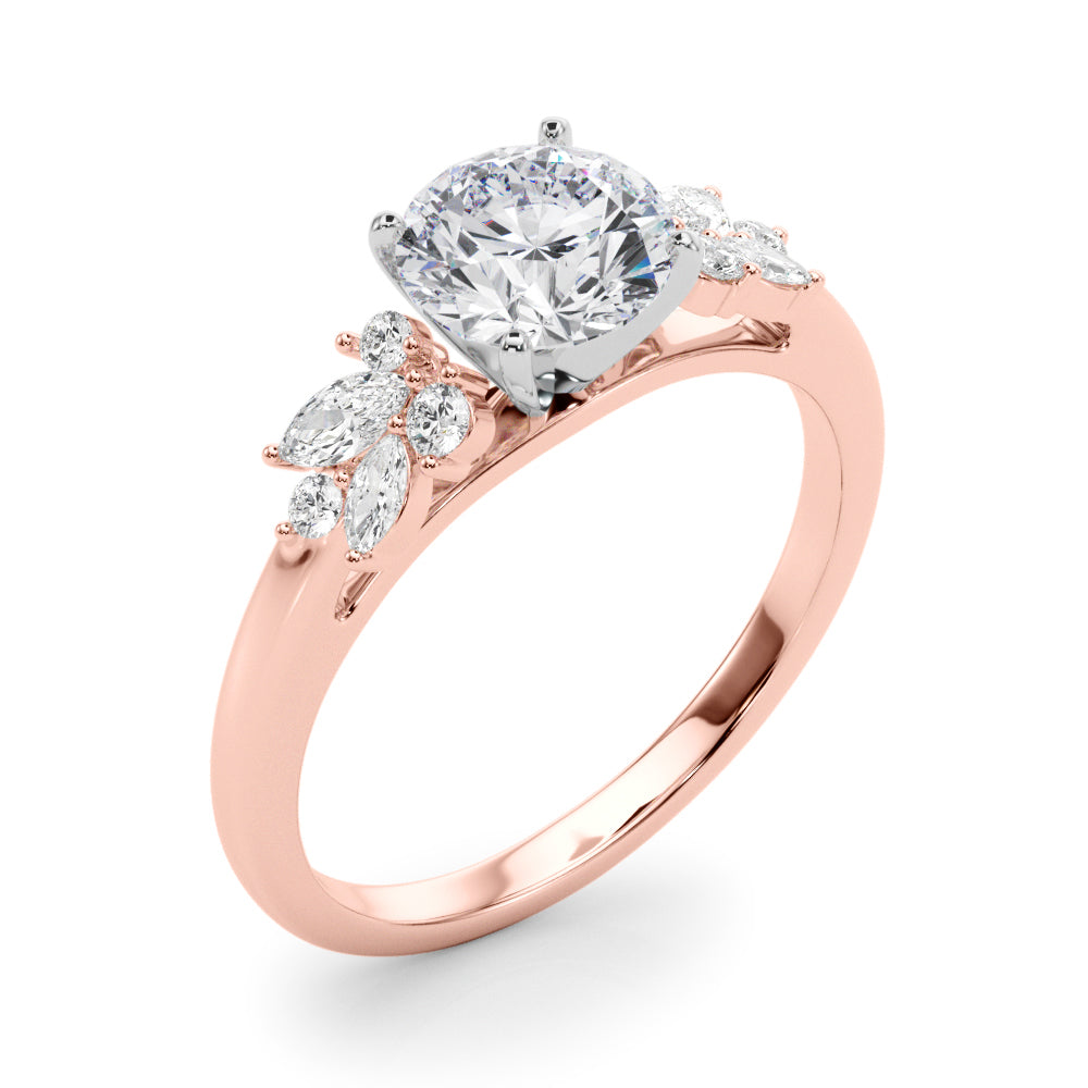 Romantic Cluster Diamond Engagement Ring (1/3 ct. tw.)