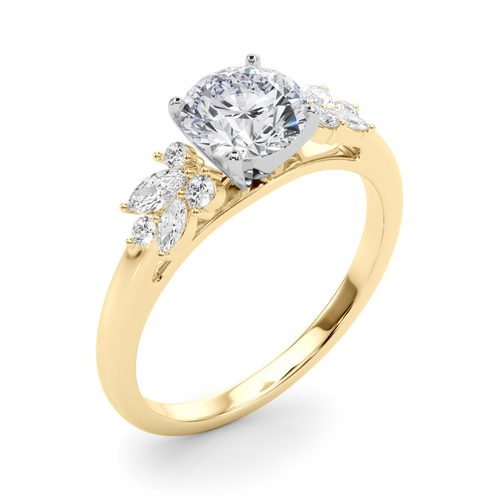Romantic Cluster Diamond Engagement Ring (1/3 ct. tw.)