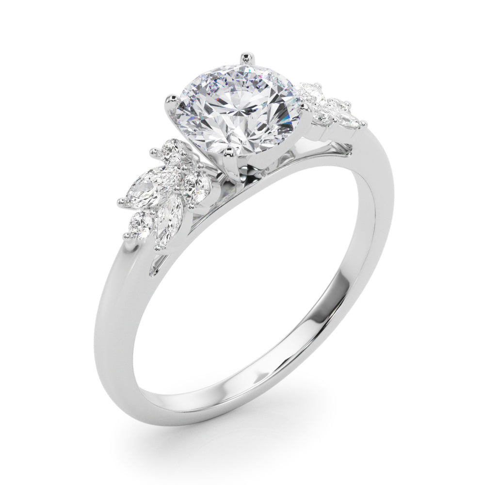 Romantic Cluster Diamond Engagement Ring (1/3 ct. tw.)