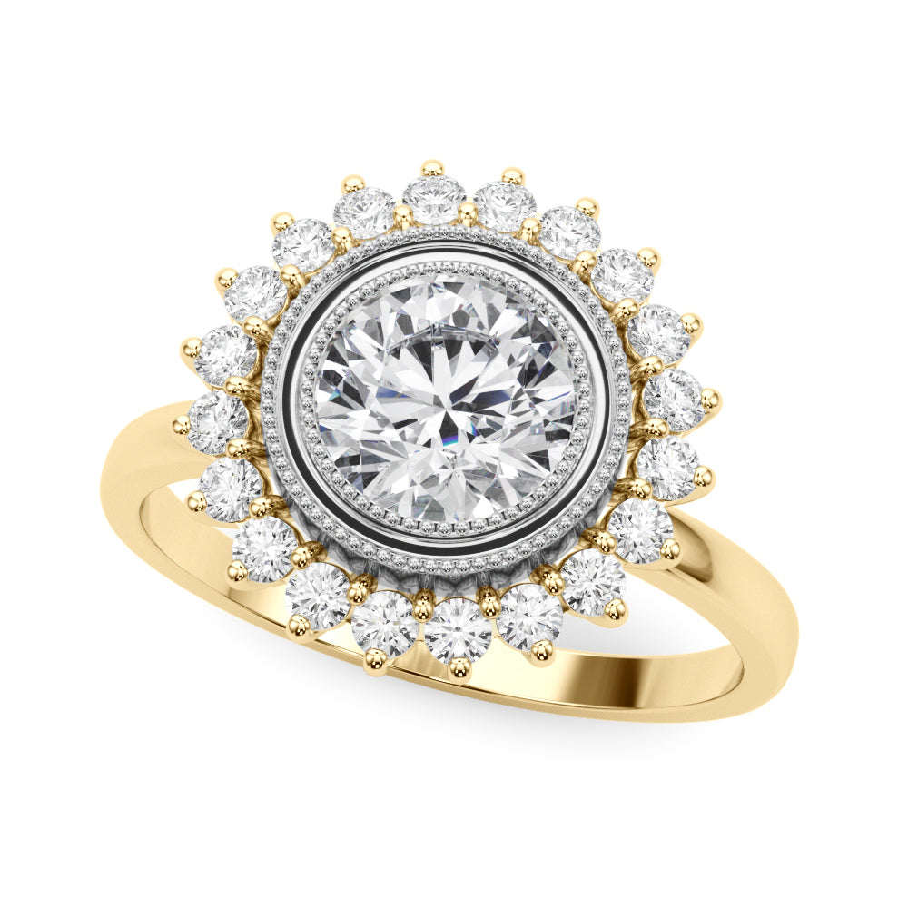 Classic Halo Cluster Diamond Engagement Ring (1/3 ct. tw.)