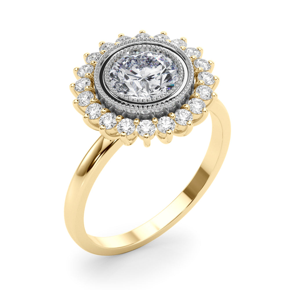 Classic Halo Cluster Diamond Engagement Ring (1/3 ct. tw.)