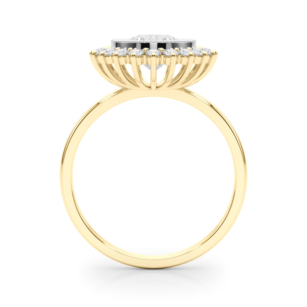 Classic Halo Cluster Diamond Engagement Ring (1/3 ct. tw.)