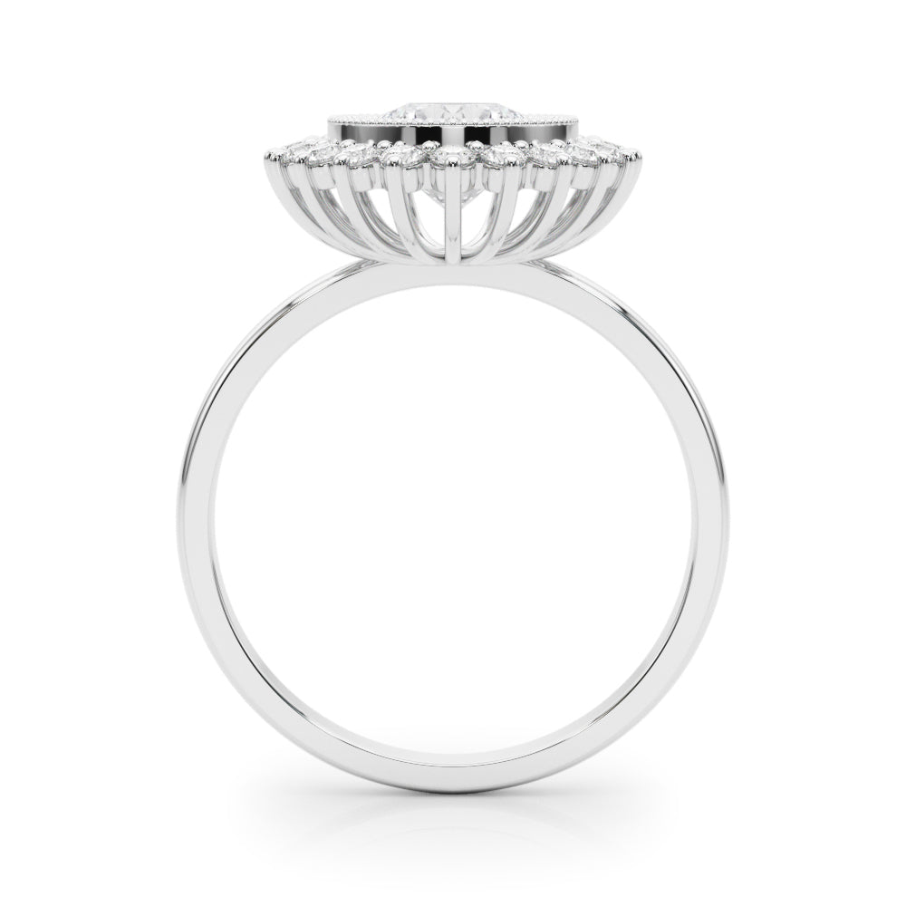 Classic Halo Cluster Diamond Engagement Ring (1/3 ct. tw.)