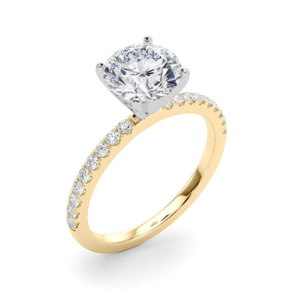 Petite Pavé Diamond Engagement Ring (1/4 ct. tw.)