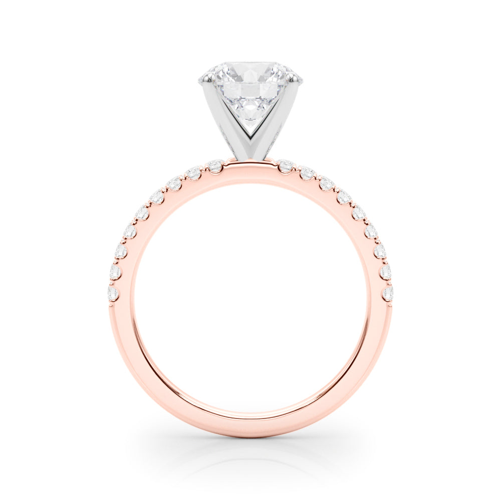 Petite Pavé Diamond Engagement Ring (1/4 ct. tw.)