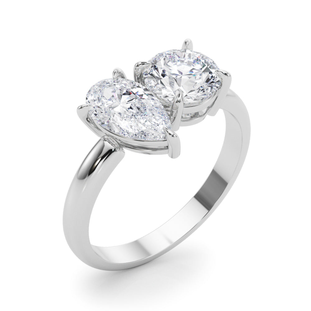 Classic Bypass Diamond Engagement Ring