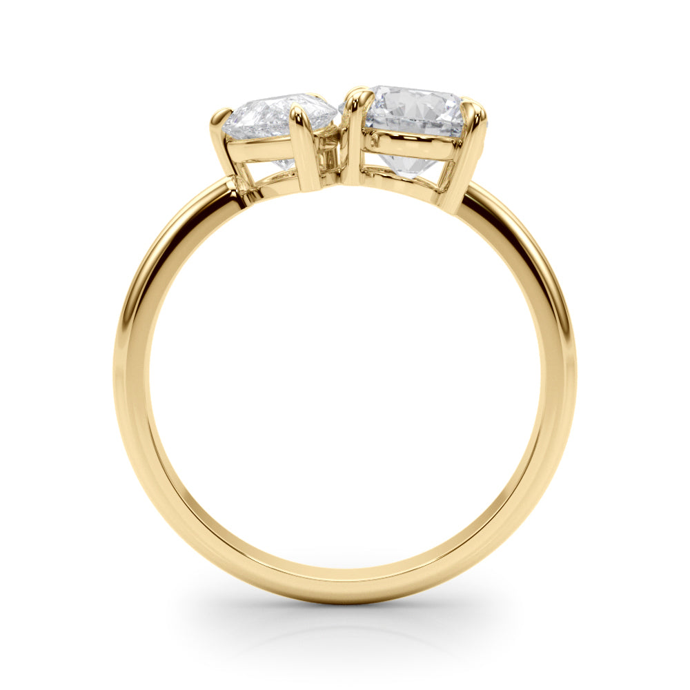 Classic Bypass Diamond Engagement Ring