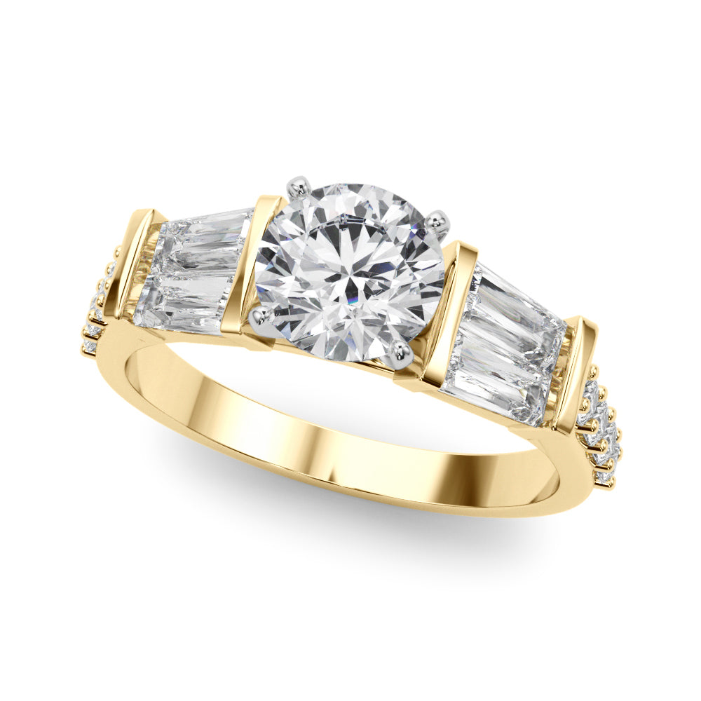 Graduated Tapered Baguette Diamond Engagement Ring (7/8 ct. tw.)