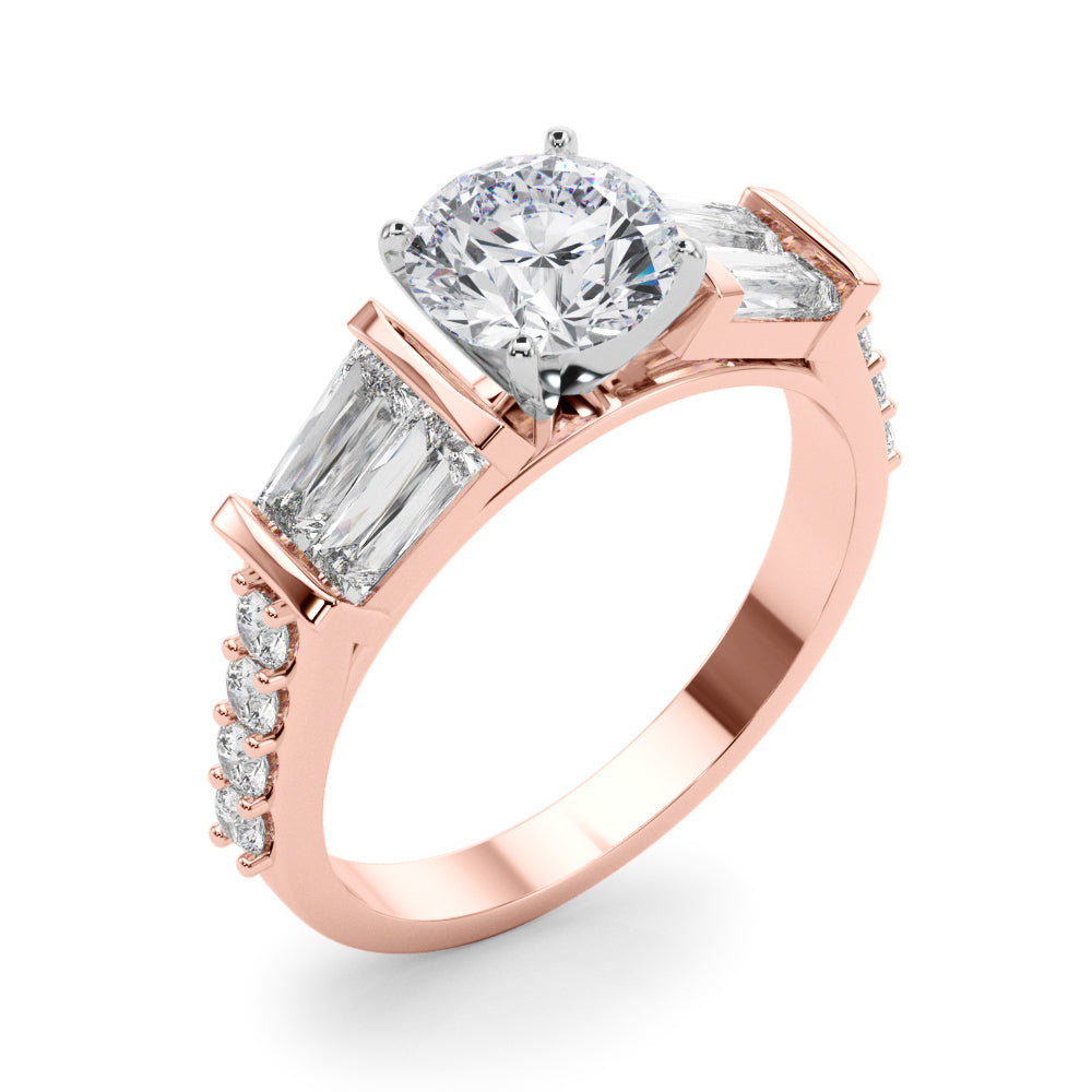 Graduated Tapered Baguette Diamond Engagement Ring (7/8 ct. tw.)