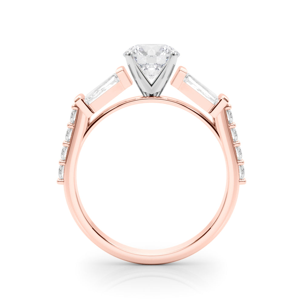 Graduated Tapered Baguette Diamond Engagement Ring (7/8 ct. tw.)