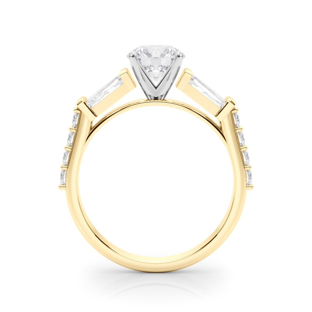 Graduated Tapered Baguette Diamond Engagement Ring (7/8 ct. tw.)