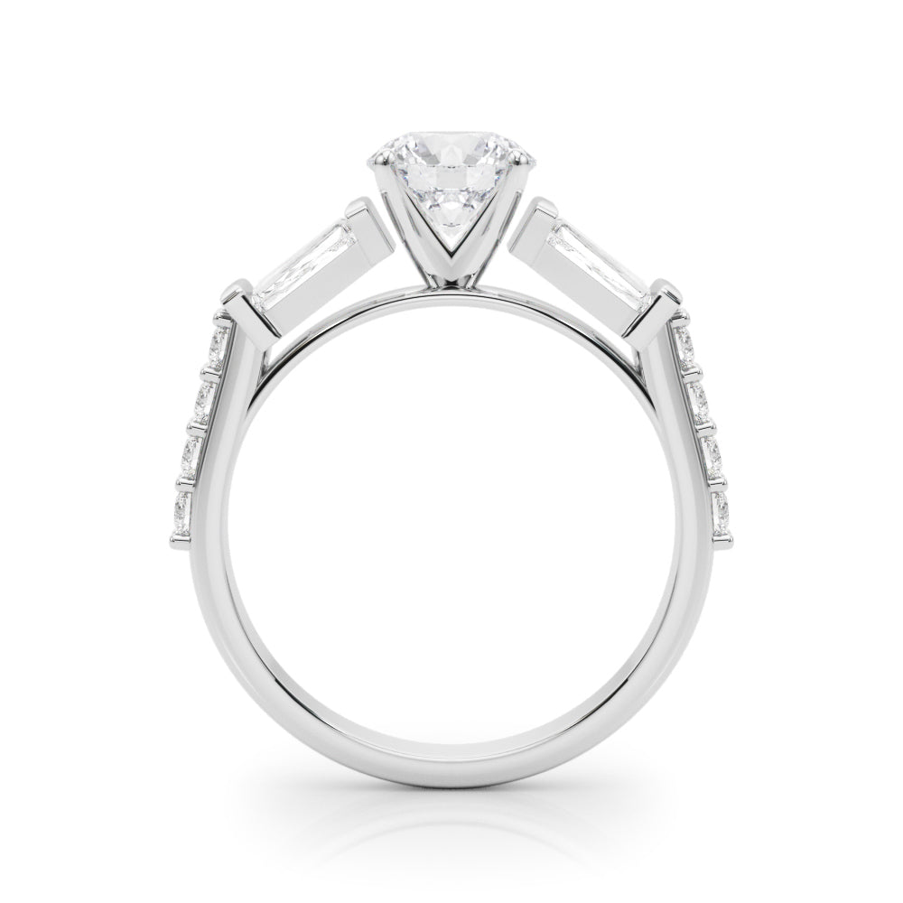 Graduated Tapered Baguette Diamond Engagement Ring (7/8 ct. tw.)