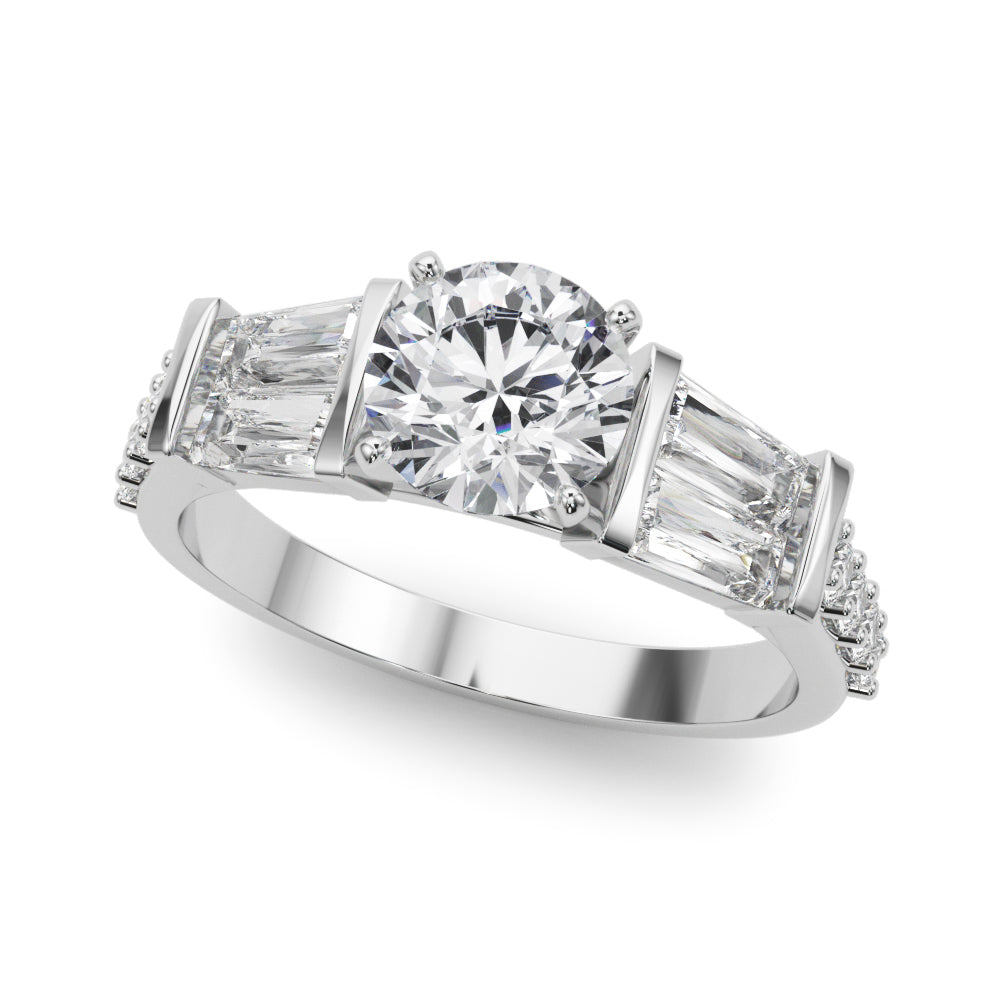 Graduated Tapered Baguette Diamond Engagement Ring (7/8 ct. tw.)