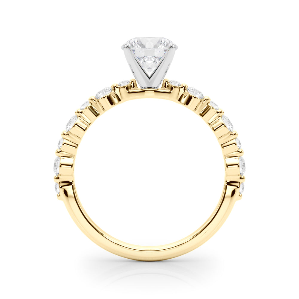 Petite Scalloped Diamond Engagement Ring (3/8 ct. tw.)
