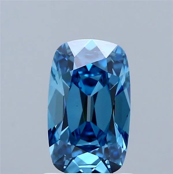 1.04ct Cushion brilliant Lab Grown Diamond (Colour Fancy Vivid Blue, Clarity VVS2, IGI Certified)