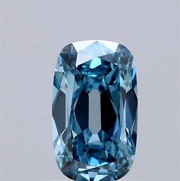 1.07ct Cushion brilliant Lab Grown Diamond (Colour Fancy Vivid Blue, Clarity VS1, IGI Certified)