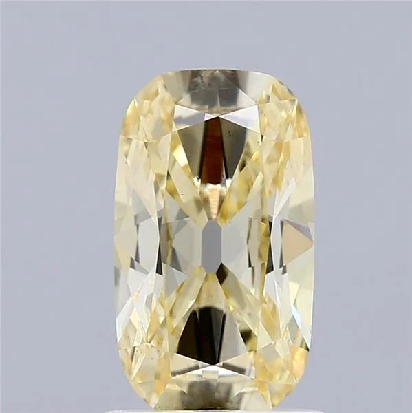 1.09ct Cushion brilliant Lab Grown Diamond (Colour Fancy Light Yellow, Clarity VS1, IGI Certified)