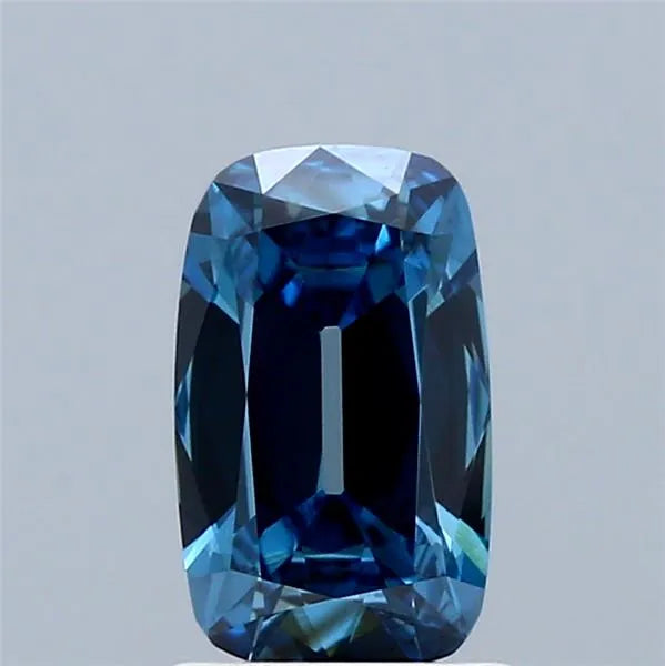 1.10ct Cushion brilliant Lab Grown Diamond (Colour Fancy Vivid Blue, Clarity VVS2, IGI Certified)