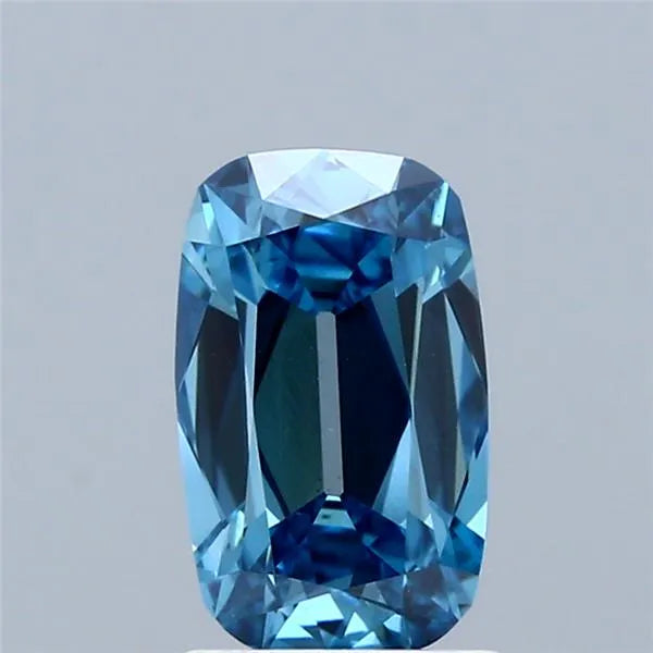 1.31ct Cushion brilliant Lab Grown Diamond (Colour Fancy Vivid Blue, Clarity VS1, IGI Certified)