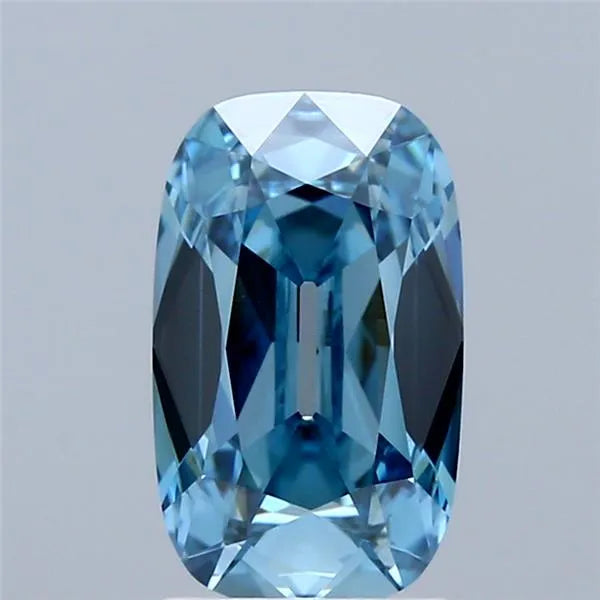 1.52ct Cushion brilliant Lab Grown Diamond (Colour Fancy Intense Blue, Clarity VVS2, IGI Certified)