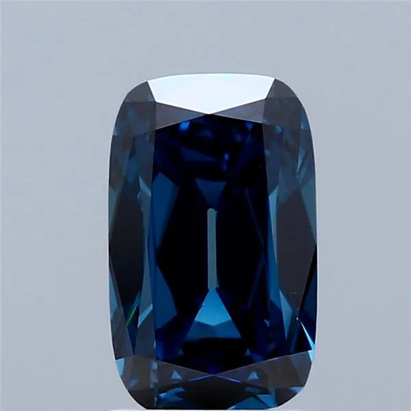 1.58ct Cushion brilliant Lab Grown Diamond (Colour Fancy Deep Blue, Clarity VS1, IGI Certified)