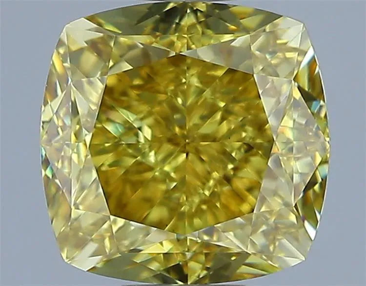 2.01ct Cushion brilliant Natural Diamond (Colour Fancy Deep Brownish Yellow, Clarity VS2, GIA Certified)