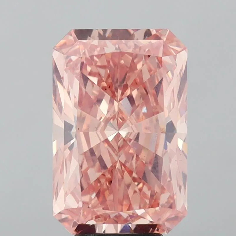 6.03ct Radiant Lab Grown Diamond (Colour Fancy Vivid Pink, Clarity VS1, IGI Certified)
