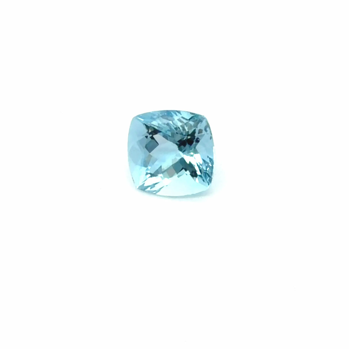 2.21ct Cushion Natural Aquamarine (Colour Blue, Clarity Eye Clean, Cut Faceted)