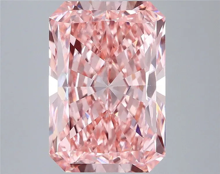 3.08ct Radiant Lab Grown Diamond (Colour Fancy Vivid Pink, Clarity VVS2, IGI Certified)