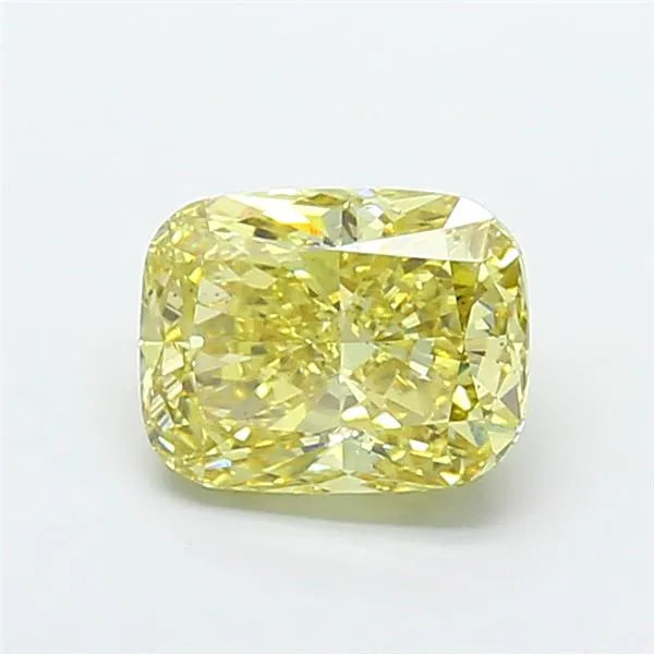 4.01ct Cushion modified Lab Grown Diamond (Colour Fancy Intense Yellow, Clarity VS2, IGI Certified)