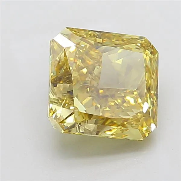 4.04ct Square radiant Lab Grown Diamond (Colour Fancy Intense Yellow, Clarity VS1, IGI Certified)