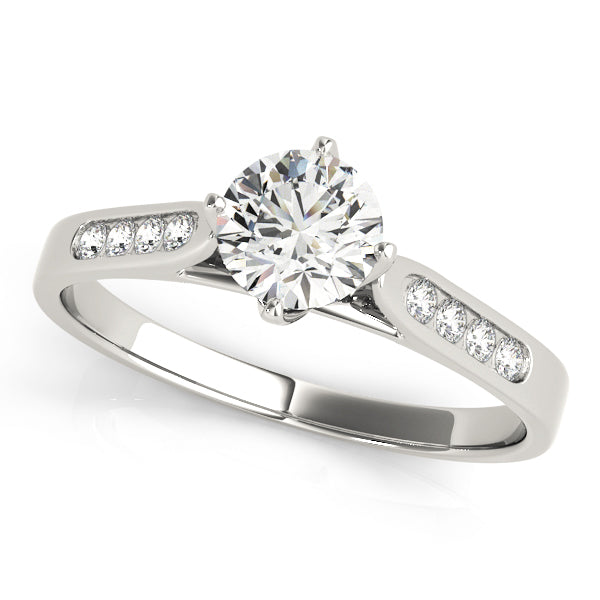 Channel-Set Diamond Engagement Ring (1/10 ct. tw.)