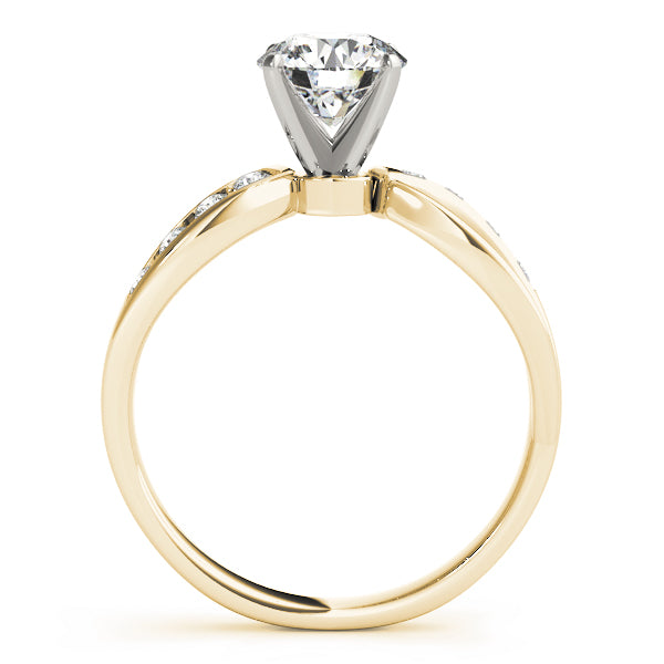 Channel-Set Split Shank Diamond Engagement Ring (1/8 ct. tw.)